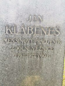 Fotografie hrobu: Jan Klábeneš